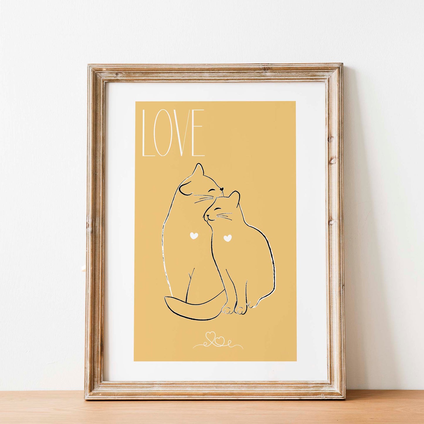 Love Cats Illustration - SweetPixelCreations