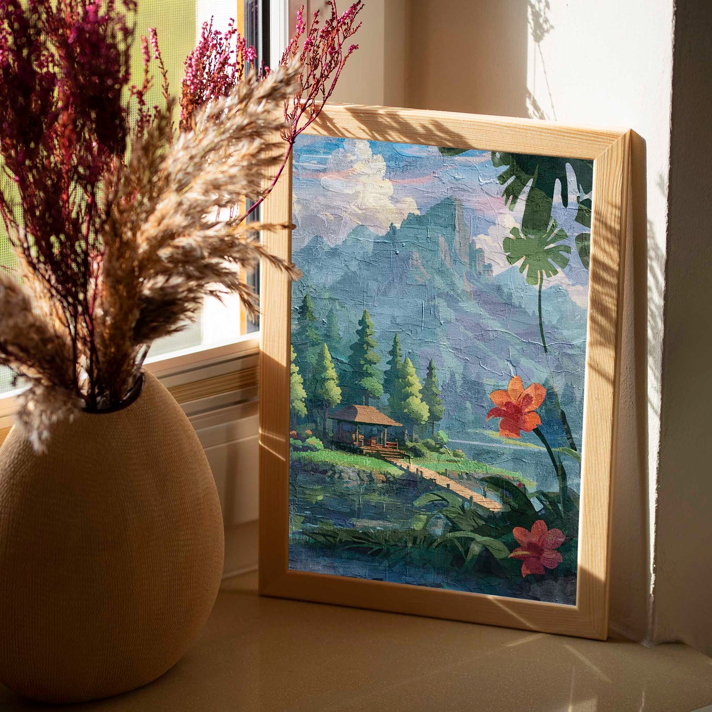 Beautiful Oasis - Oil Painting - SweetPixelCreations