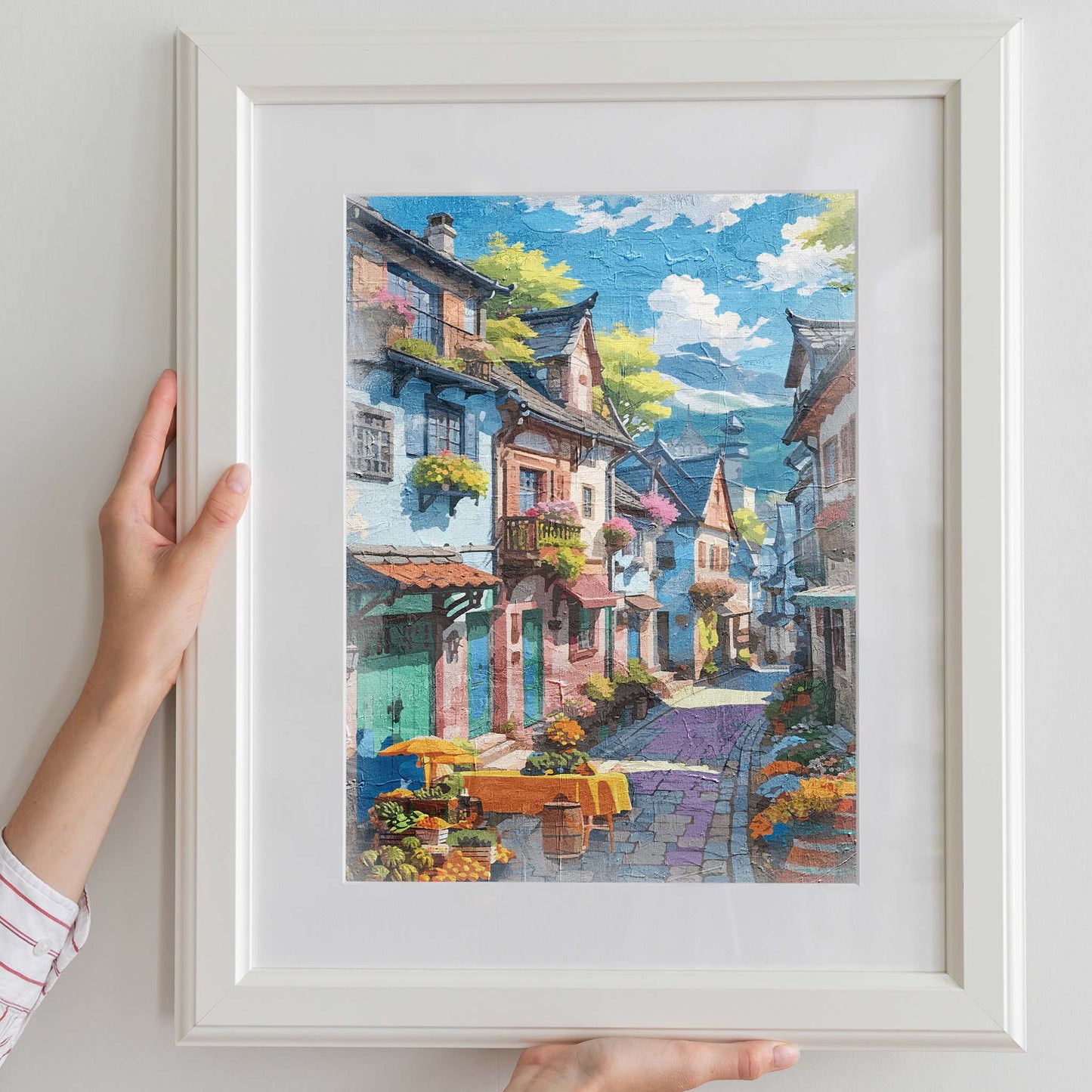 Market Street - Oil Painting - SweetPixelCreations