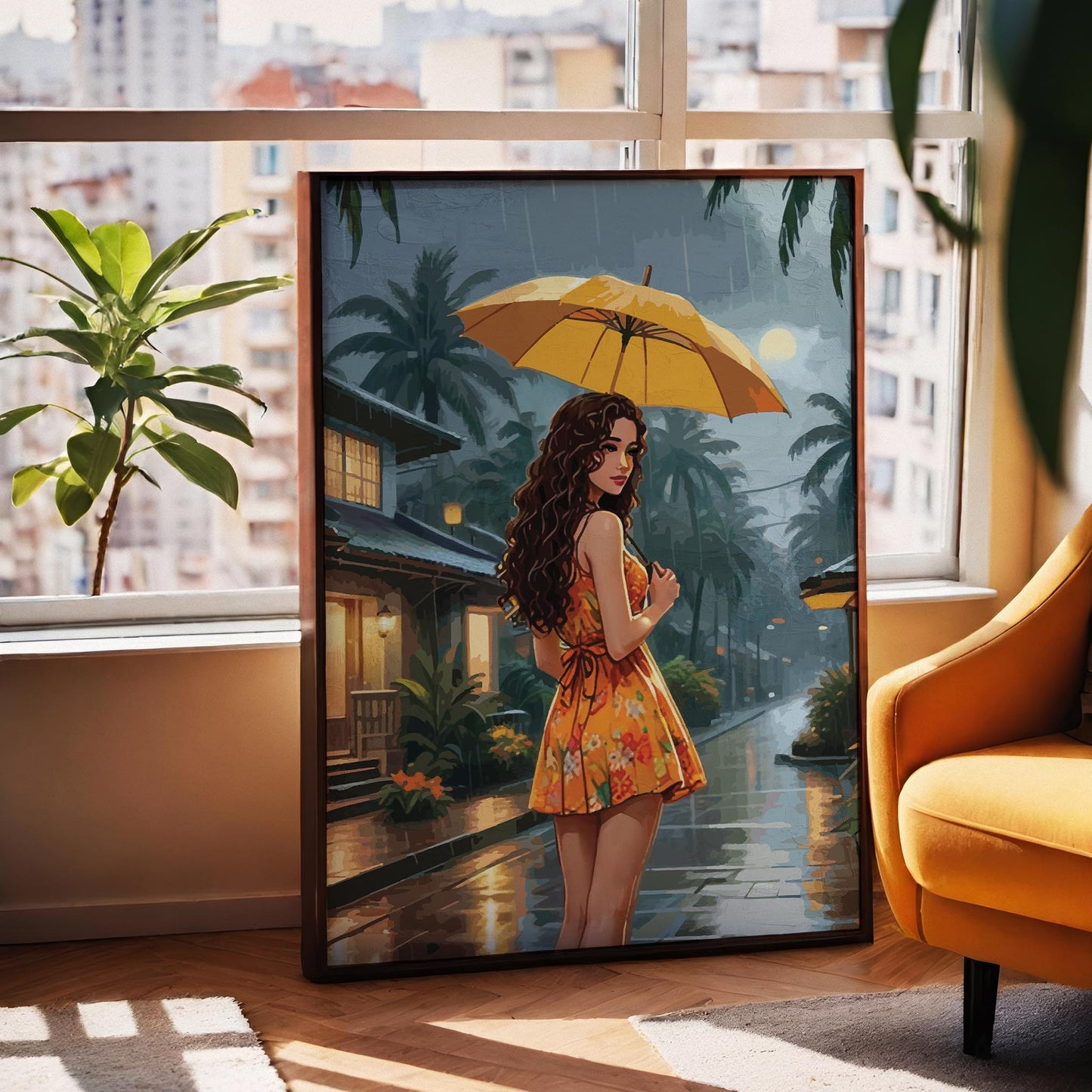 Tropical Rainfall Romance Print - SweetPixelCreations