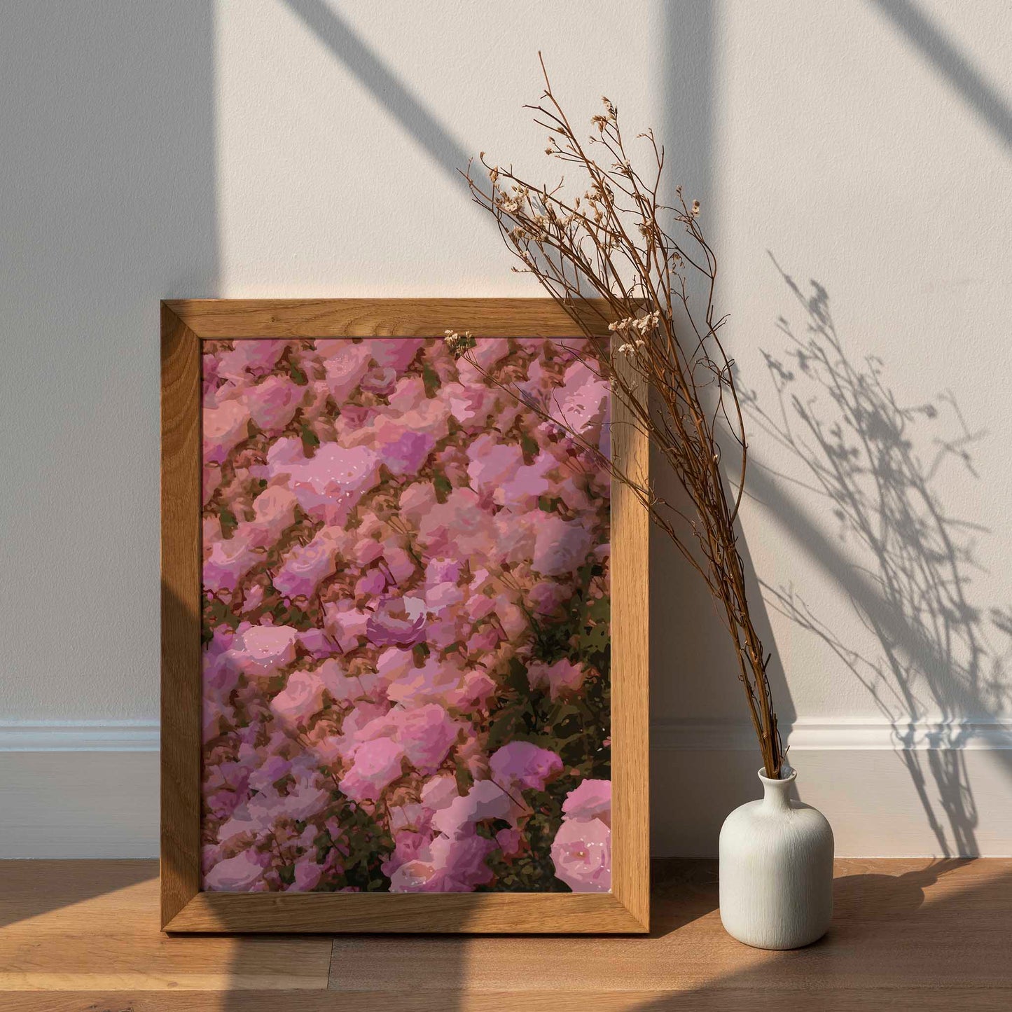 Pink Floral Wall Art - SweetPixelCreations