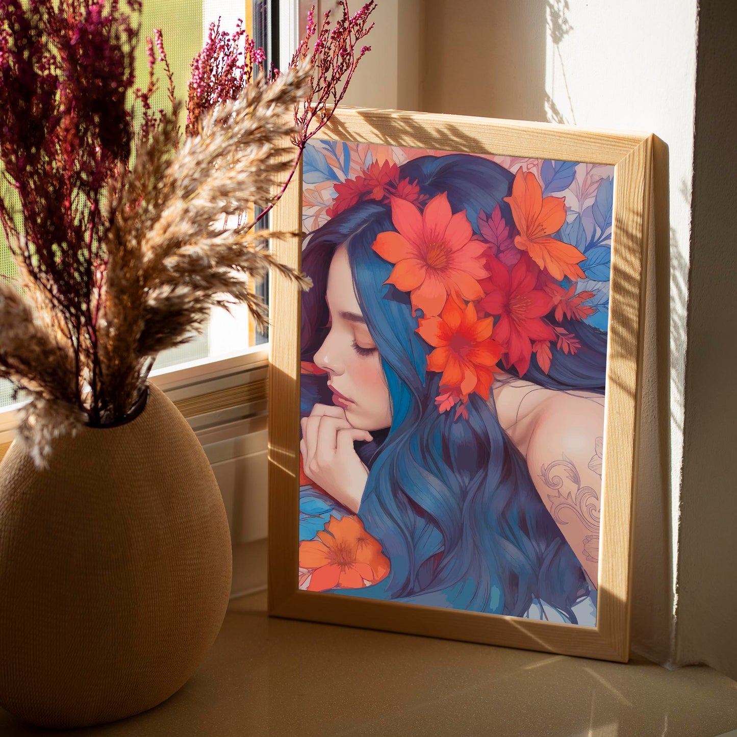 Floral Beauty Wall Art - SweetPixelCreations