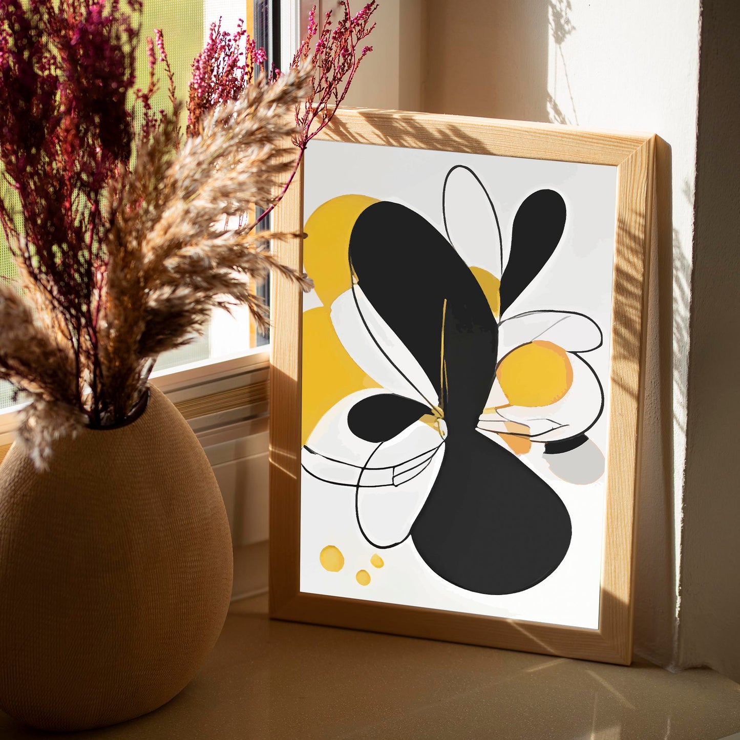 Abstract Bloom - Modern Wall Art - SweetPixelCreations