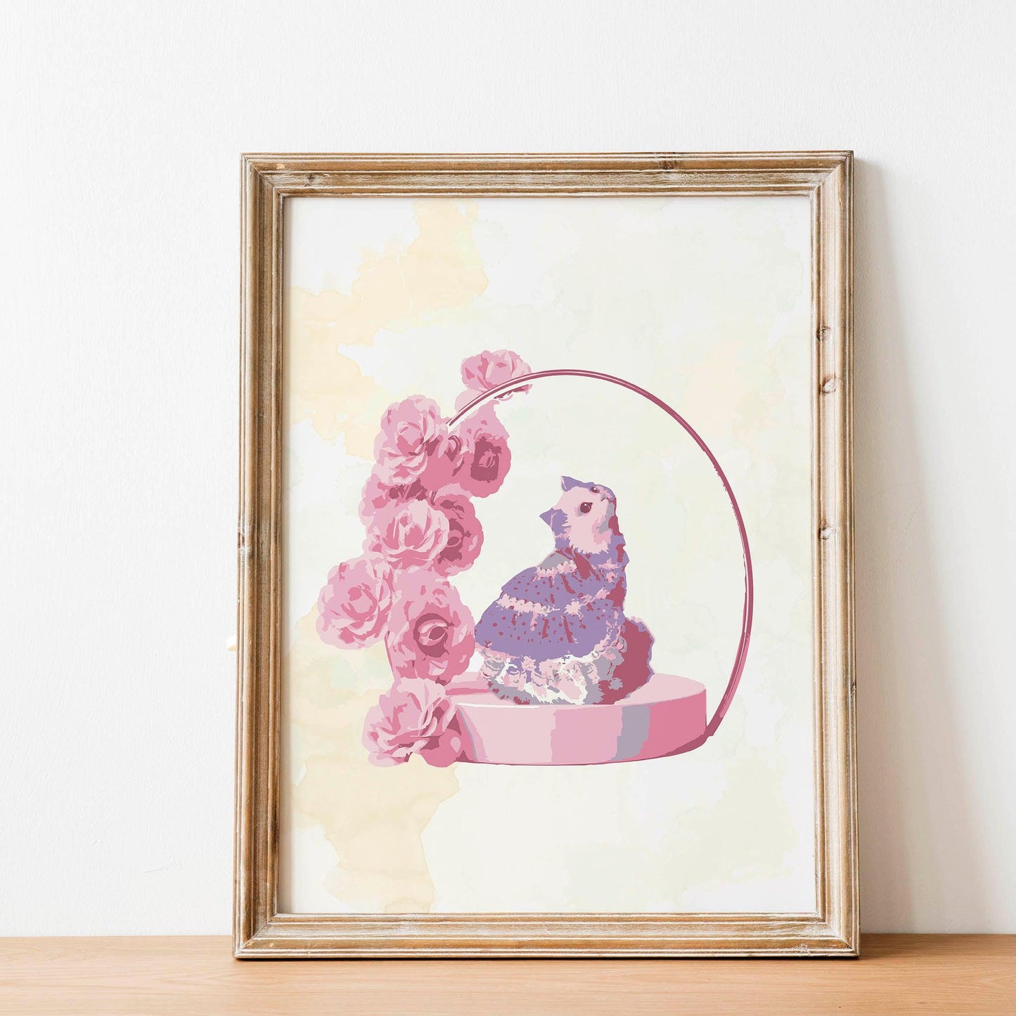 Cute Cat In A Dress Watercolor Illustration - SweetPixelCreations