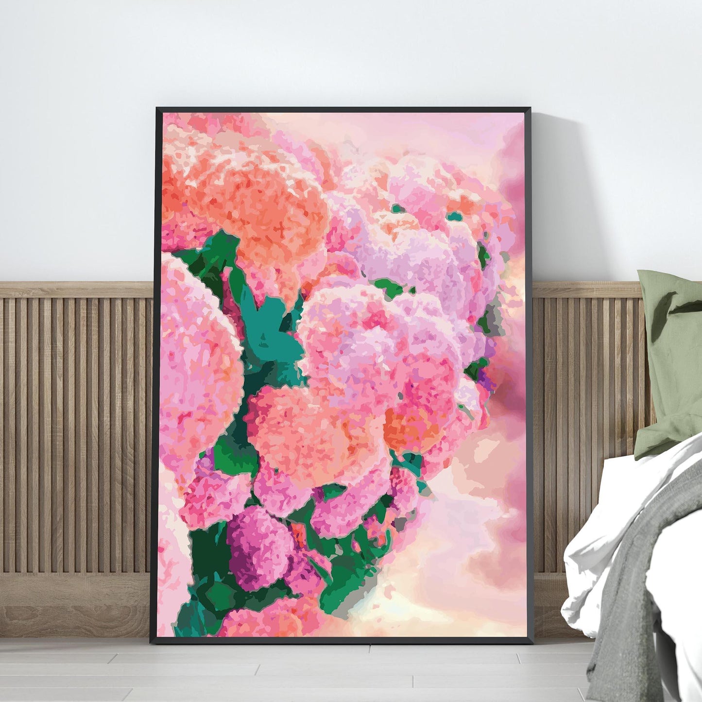 Colorful Pink Flower Art Print - SweetPixelCreations
