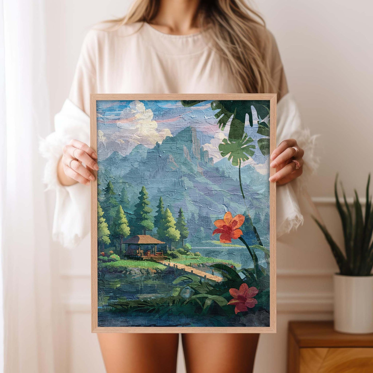 Beautiful Oasis - Oil Painting - SweetPixelCreations