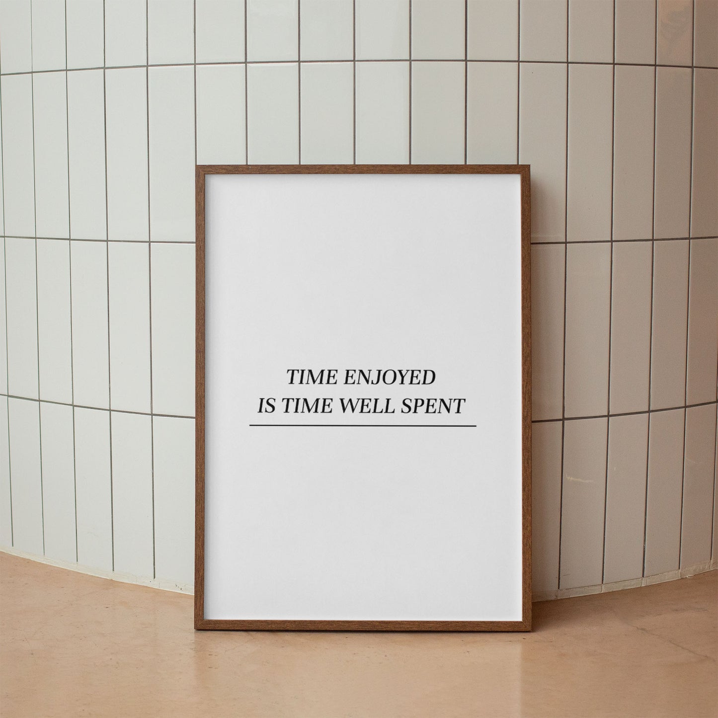 Time Well Spent Motivational Quote Print - SweetPixelCreations