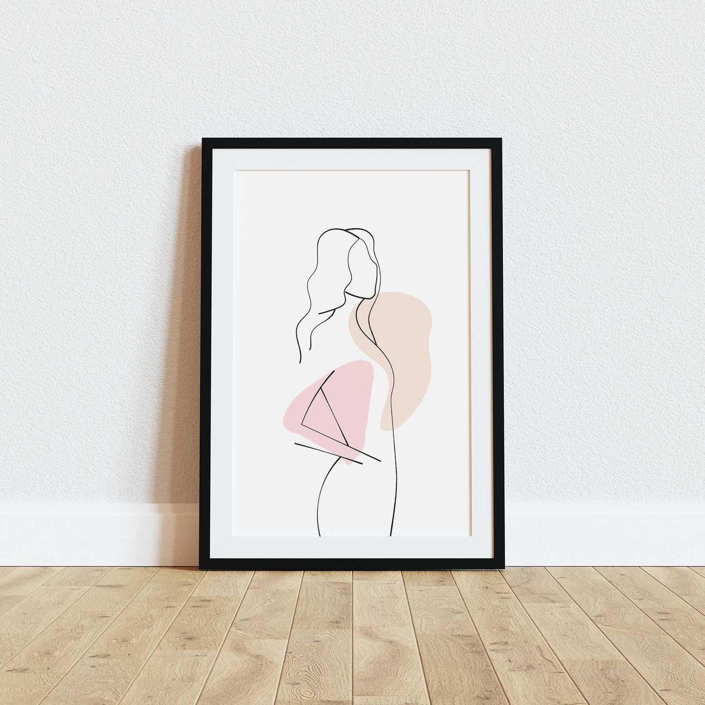 Minimalist One Line Drawing of Woman - SweetPixelCreations