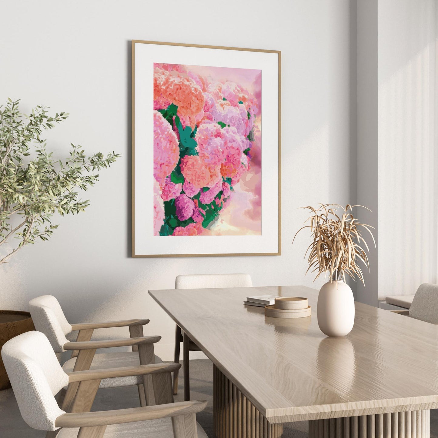Colorful Pink Flower Art Print - SweetPixelCreations