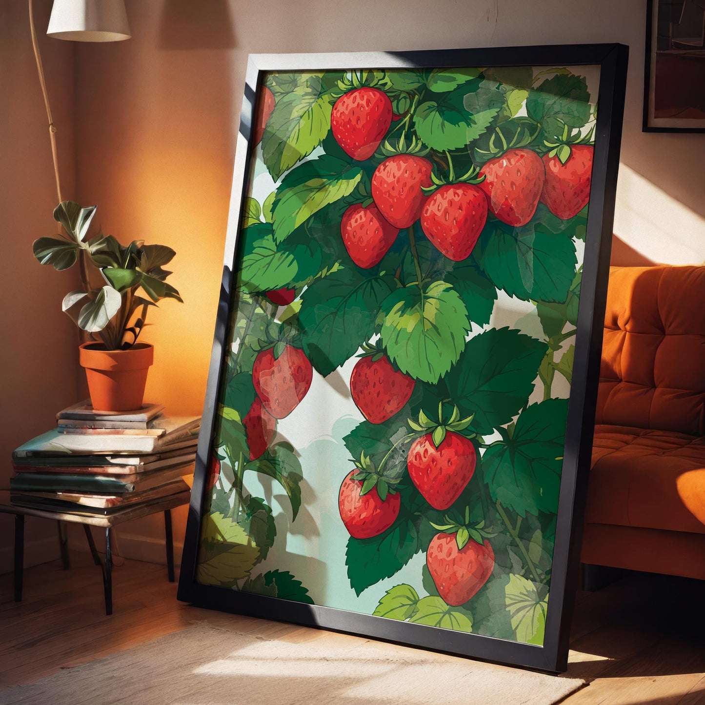 Sweet Strawberries Watercolor Print - SweetPixelCreations