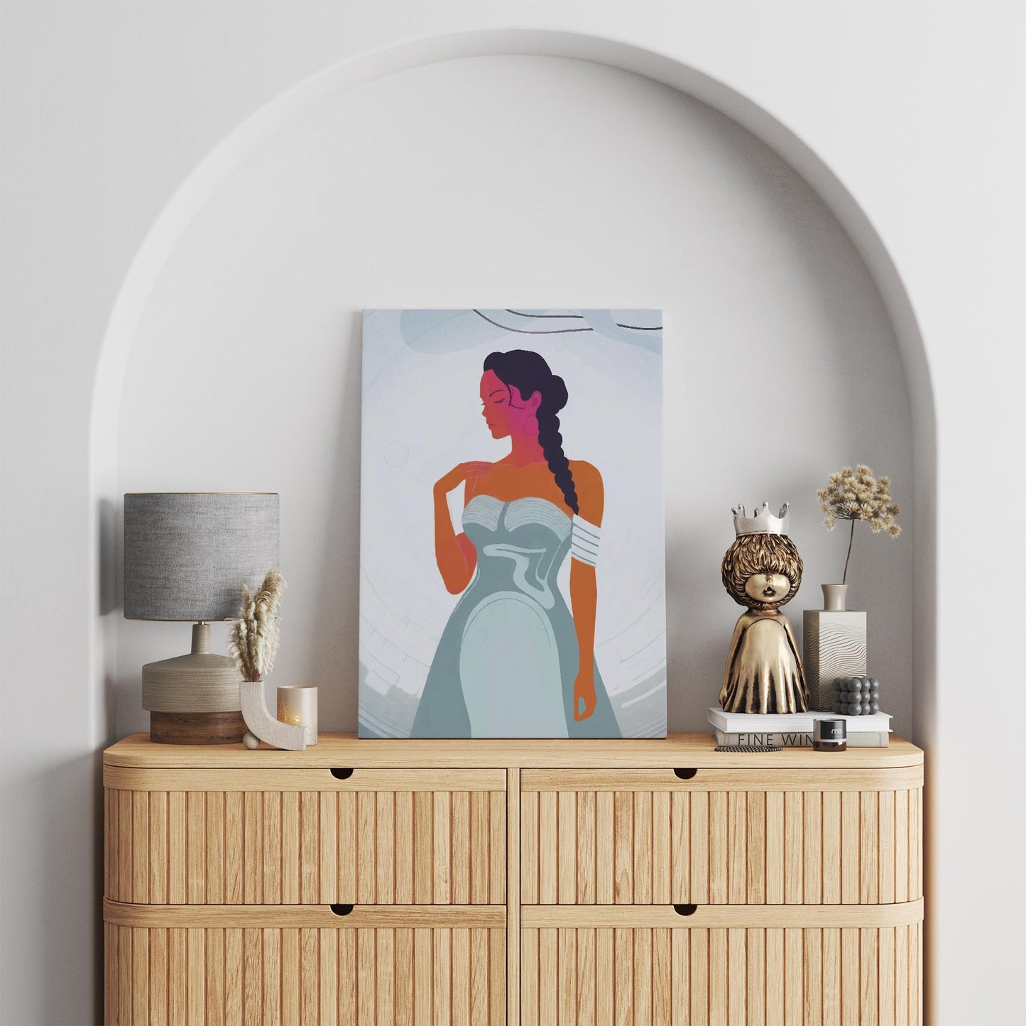 Elegant Woman - Minimalist Wall Art Print - SweetPixelCreations