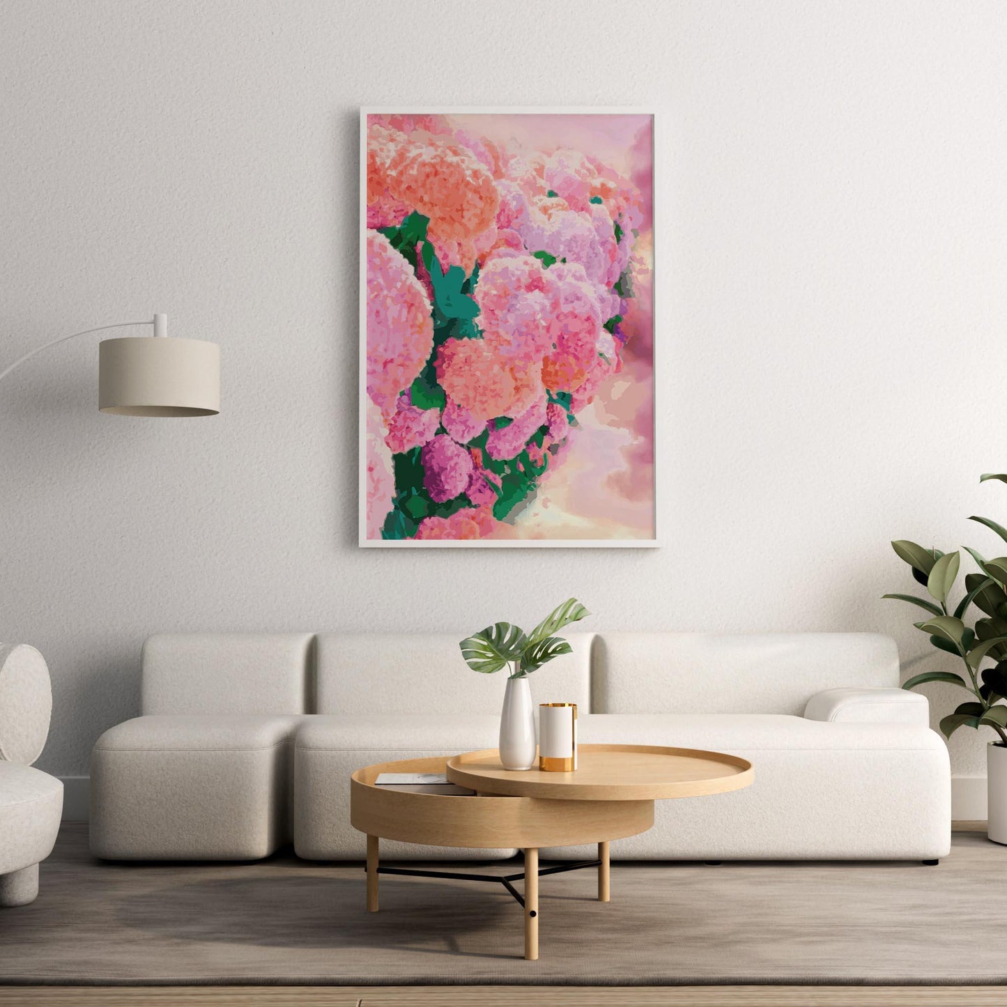 Colorful Pink Flower Art Print - SweetPixelCreations