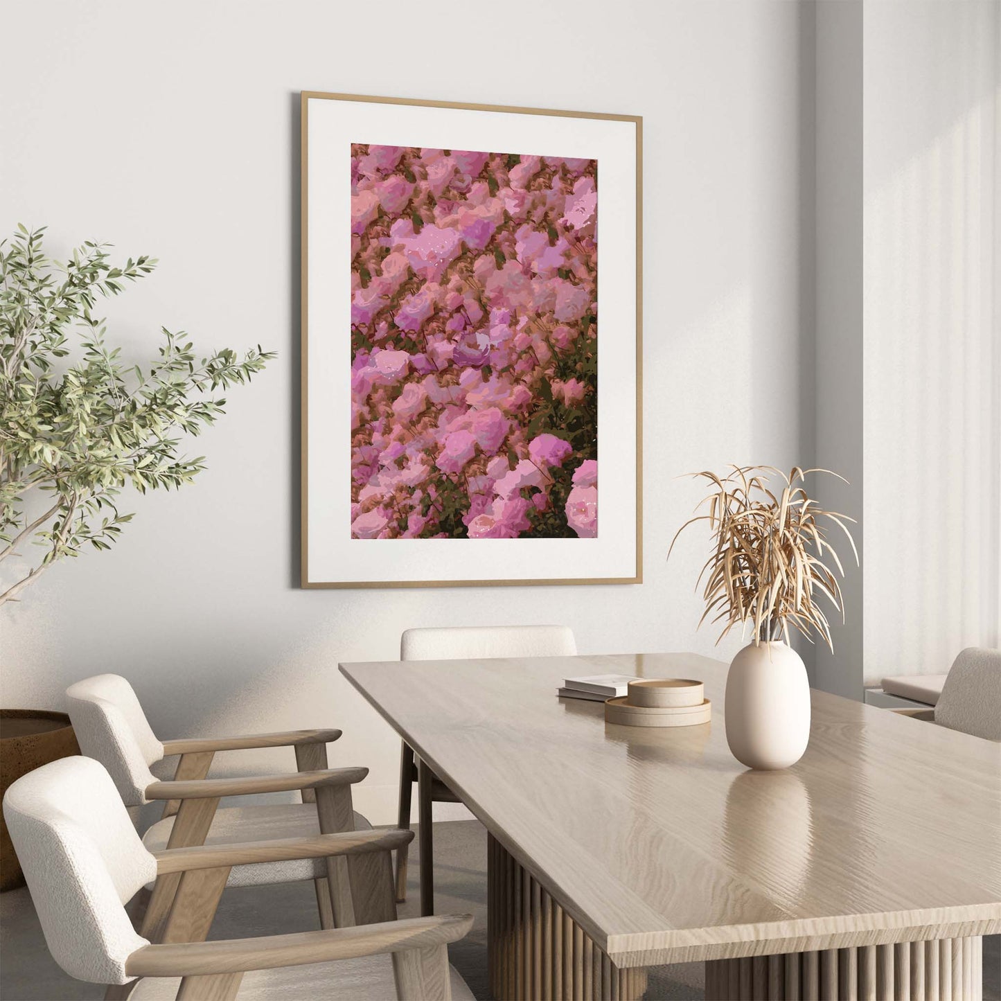 Pink Floral Wall Art - SweetPixelCreations