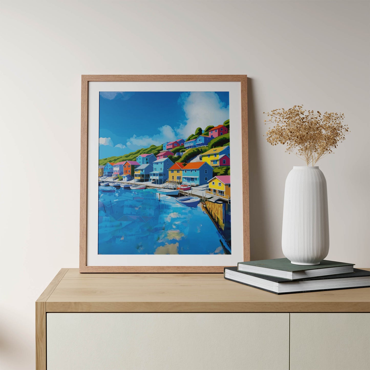 Coastal Town - Waterfront Print - SweetPixelCreations
