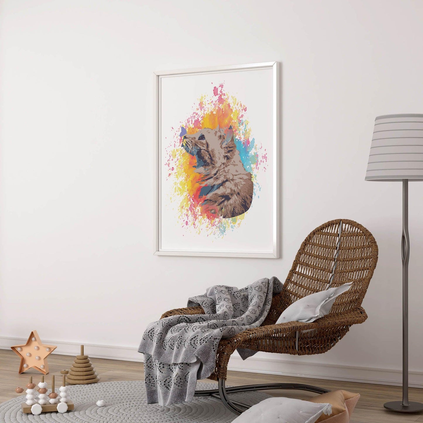 Cat And Butterfly Watercolor Print + Free Gift - SweetPixelCreations