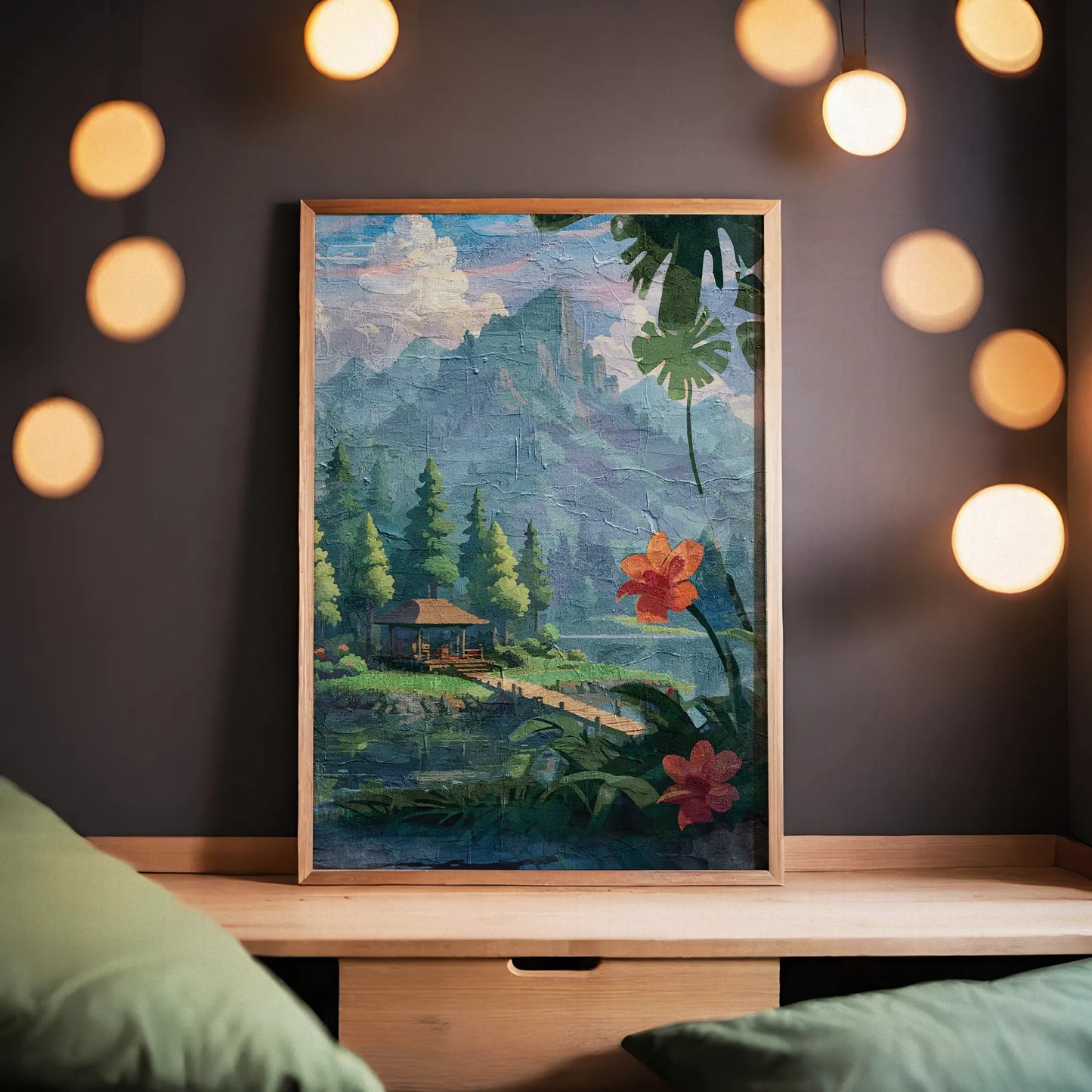Beautiful Oasis - Oil Painting - SweetPixelCreations