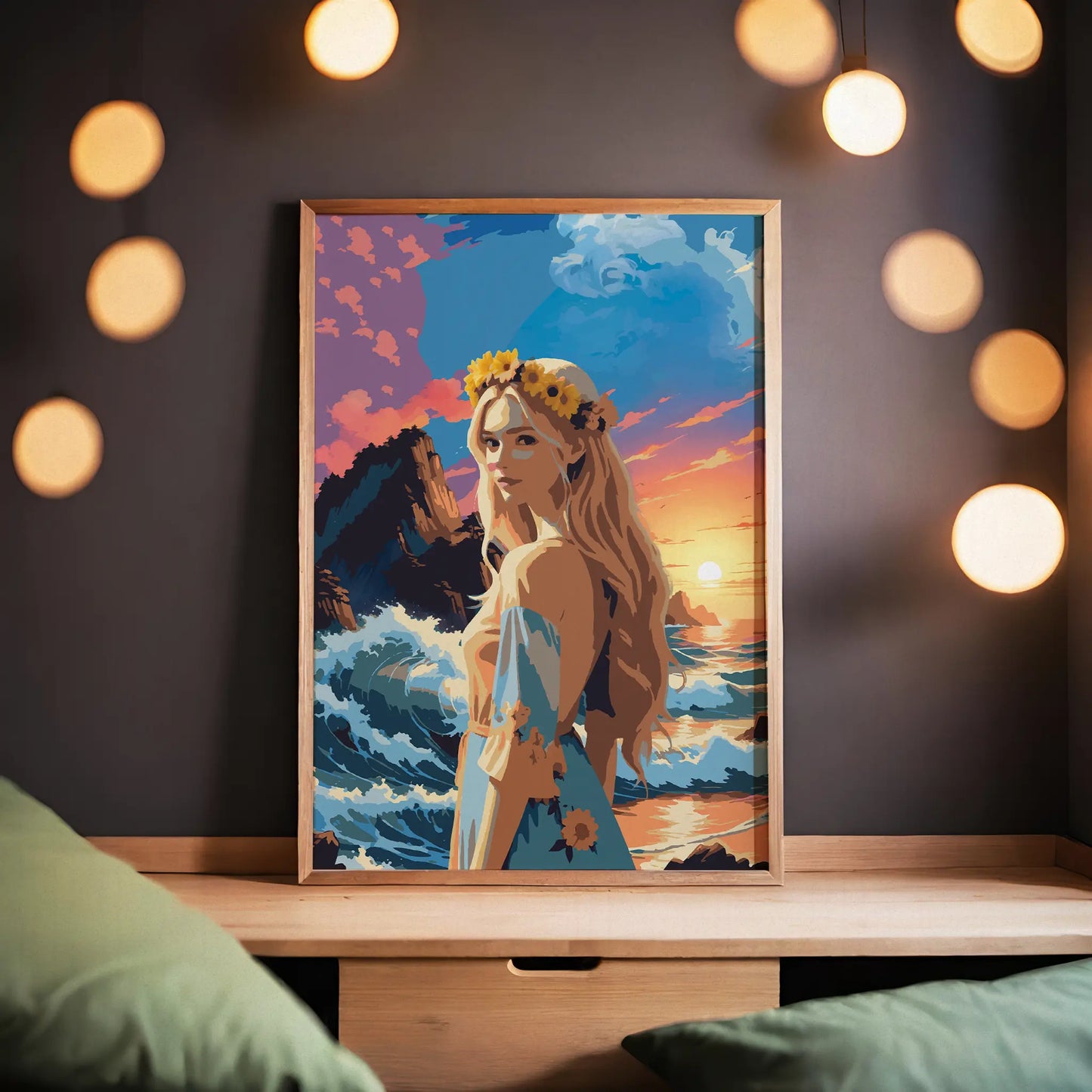 Goddess by the Sea Art Print - SweetPixelCreations
