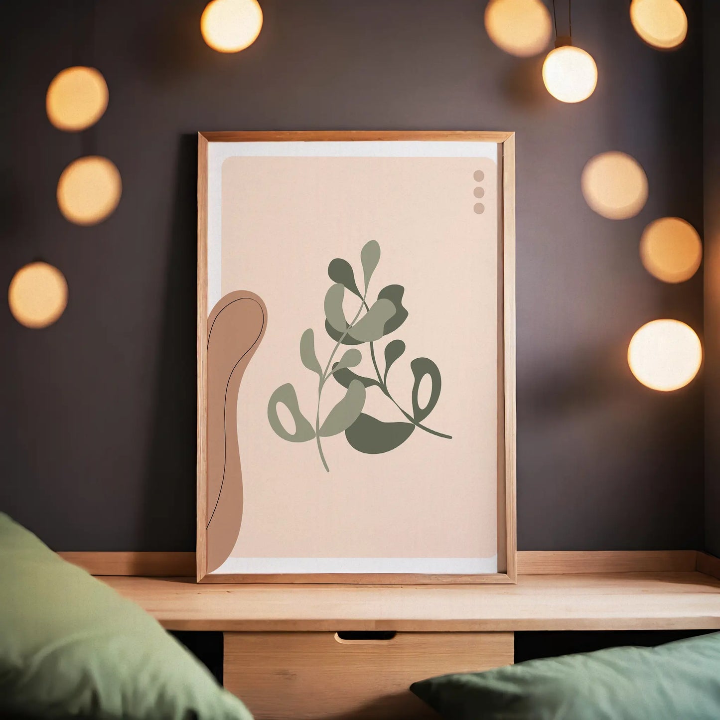 Beige Bohemian Wall Art Print