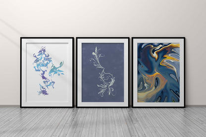 Abstract 3 Piece Wall Art Collection - SweetPixelCreations