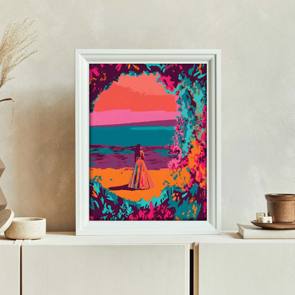 Purple Landscape Print