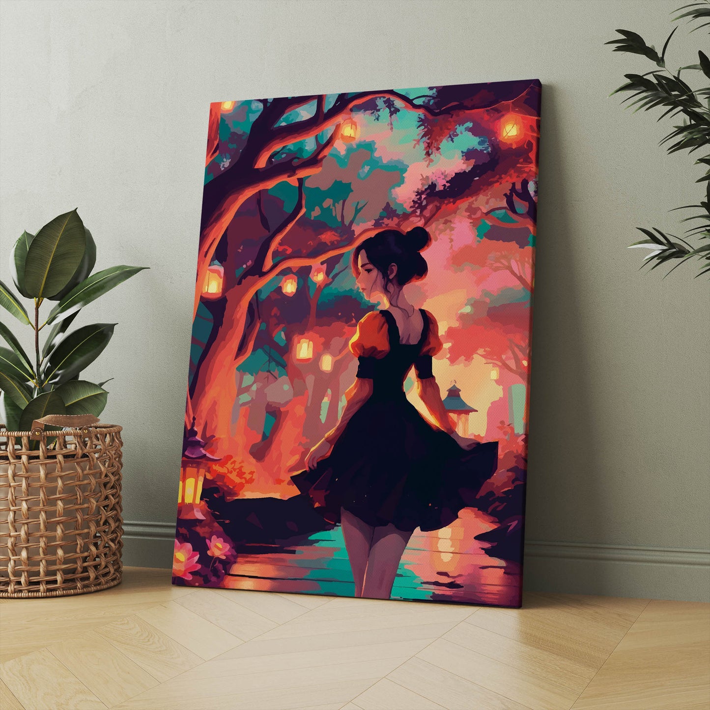 The Lantern Path Print