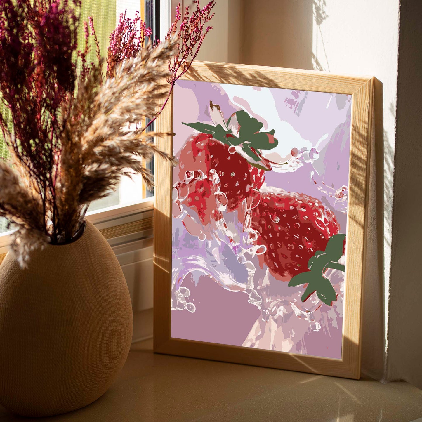 Yummy Strawberries Print - SweetPixelCreations