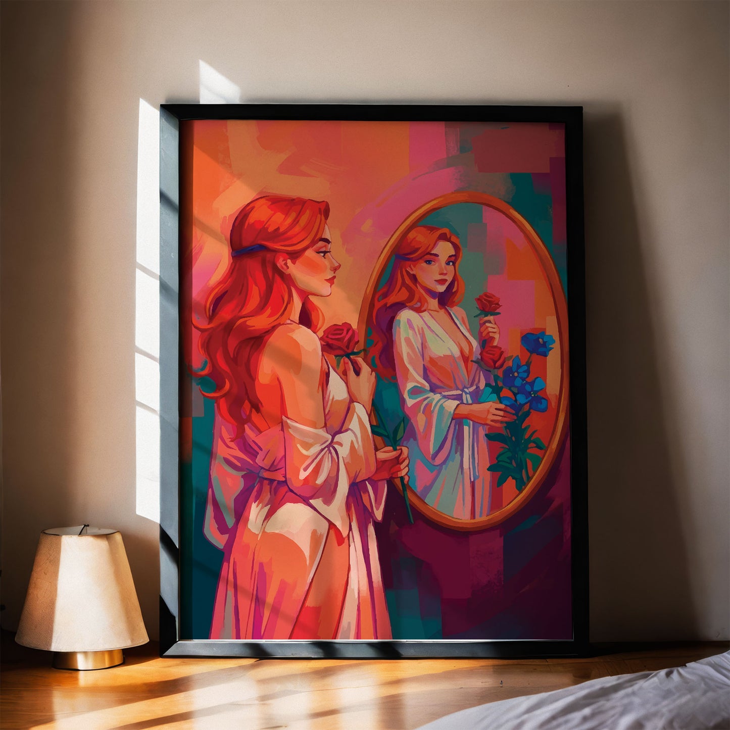 The Woman in the Mirror Print