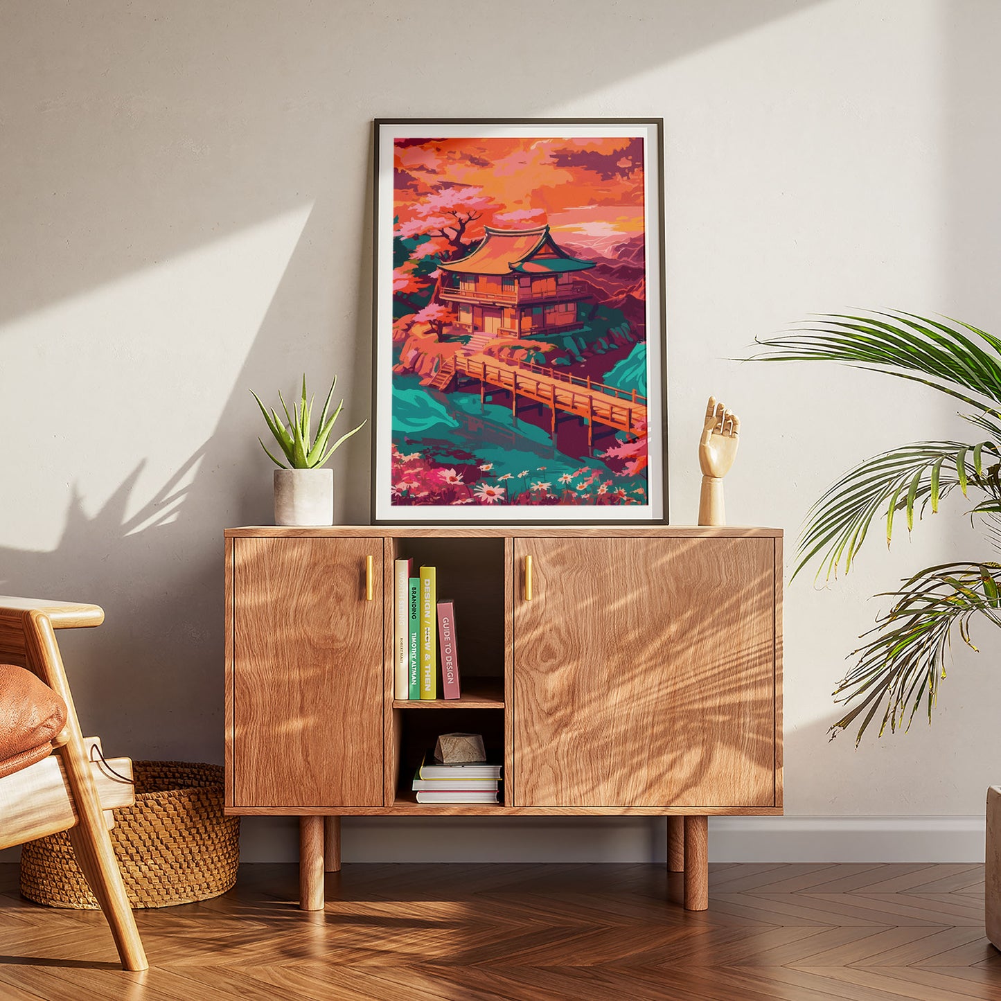 Golden Sunset Over Kyoto Print