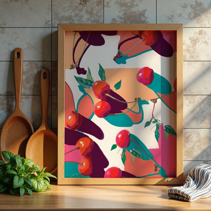 Cherry Pattern Print