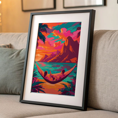 Hammock by the Lake Print