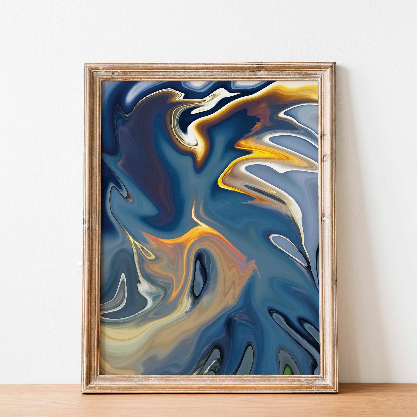 Blue Abstract Wall Art - SweetPixelCreations