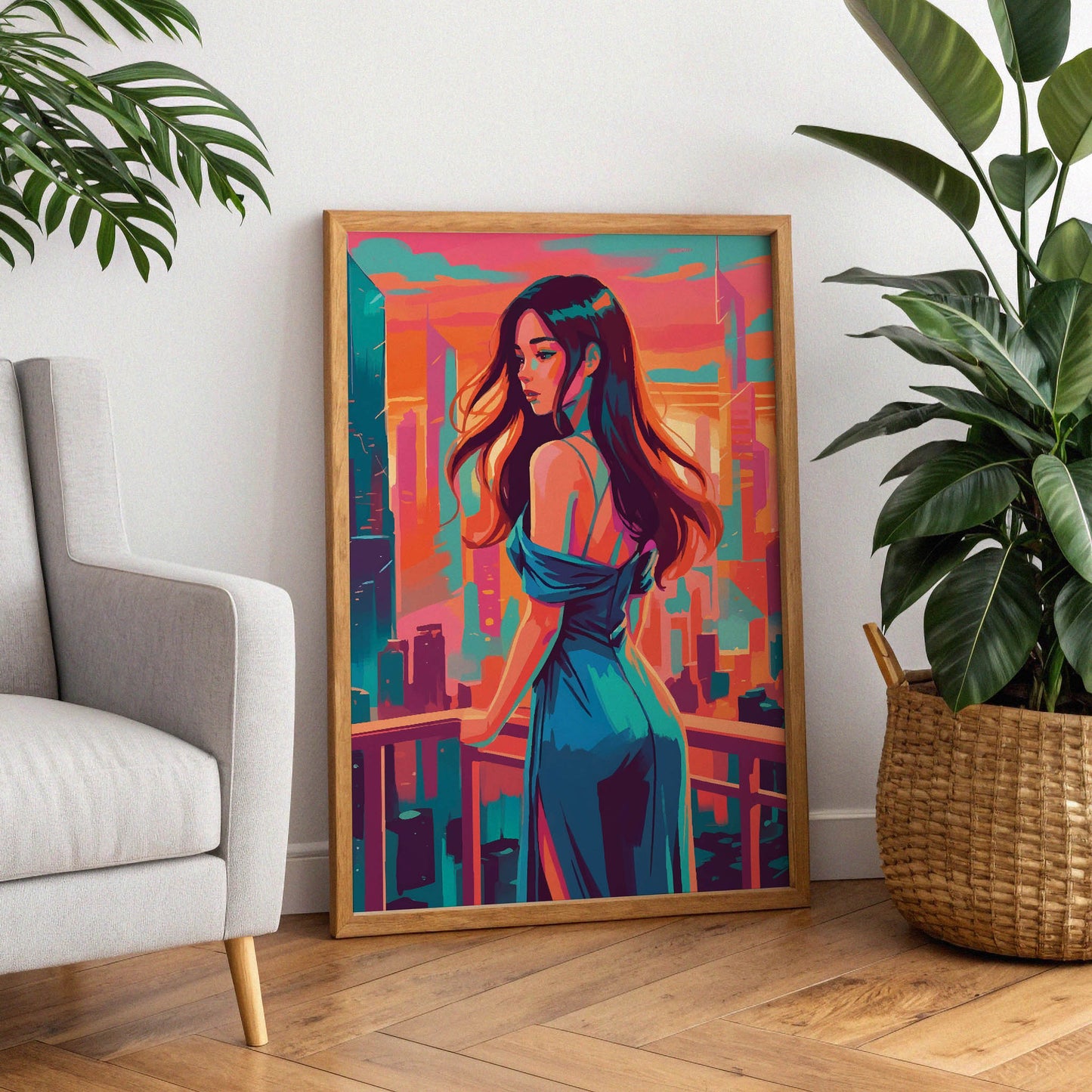 Blue Skyline Print
