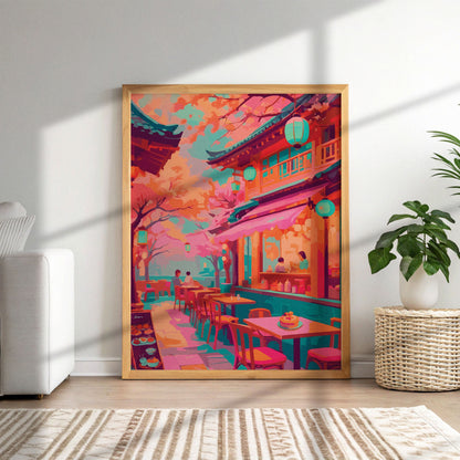 Cherry Blossom Cafe Print