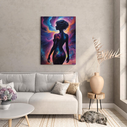 Cosmic Goddess Wall Art Print - SweetPixelCreations