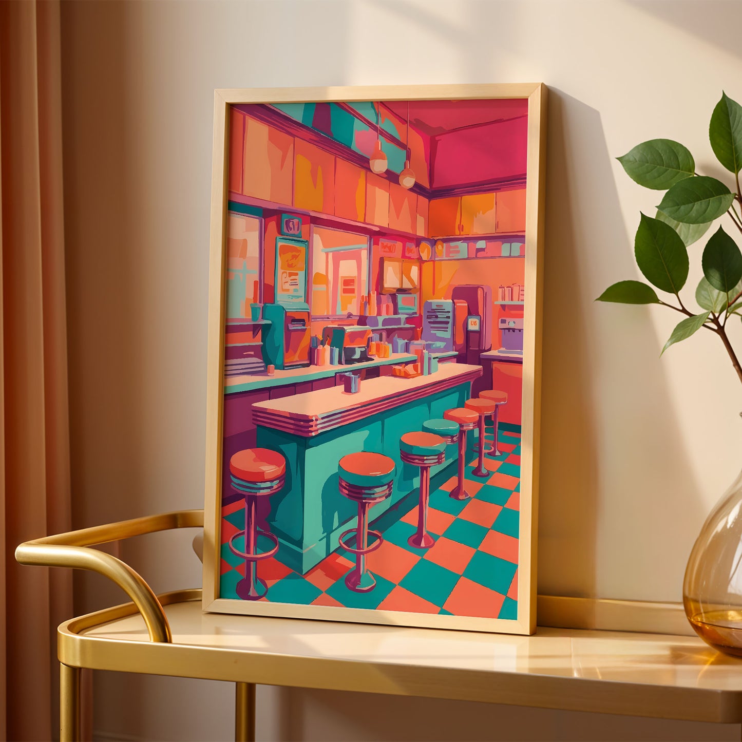 Classic Americana Cafe Print