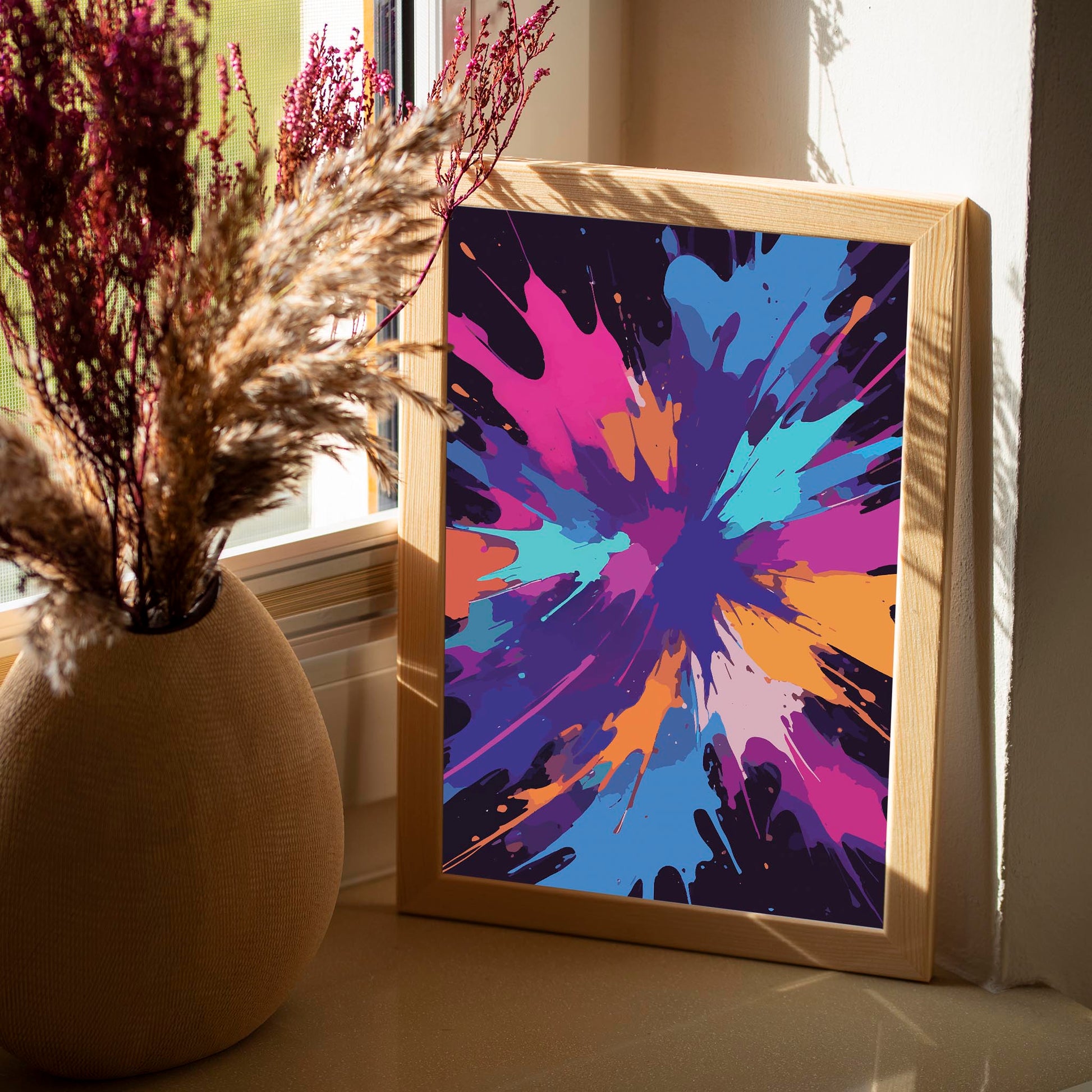 Color Burst - Abstract Print - SweetPixelCreations