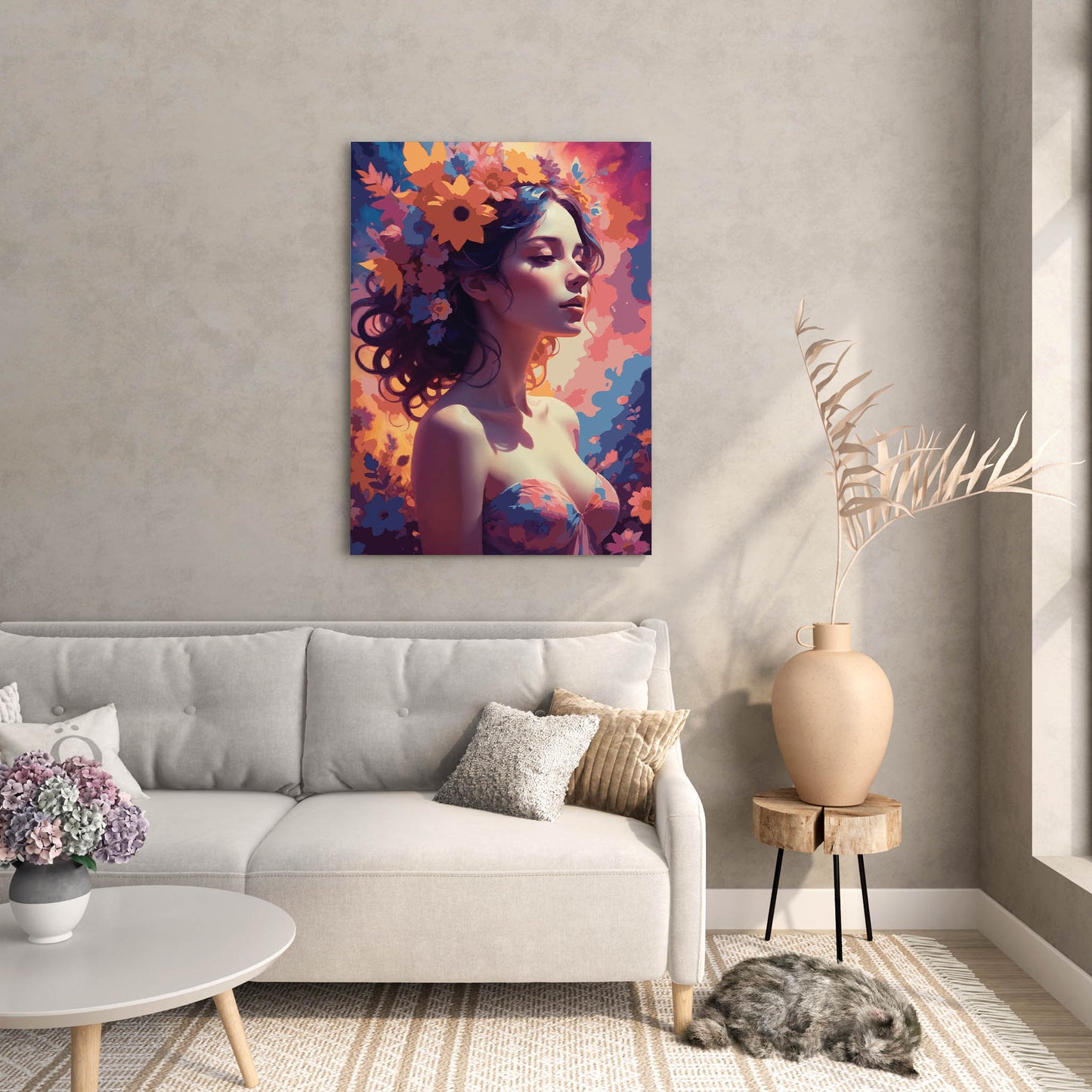Botanical Beauty Female Wall Art - SweetPixelCreations