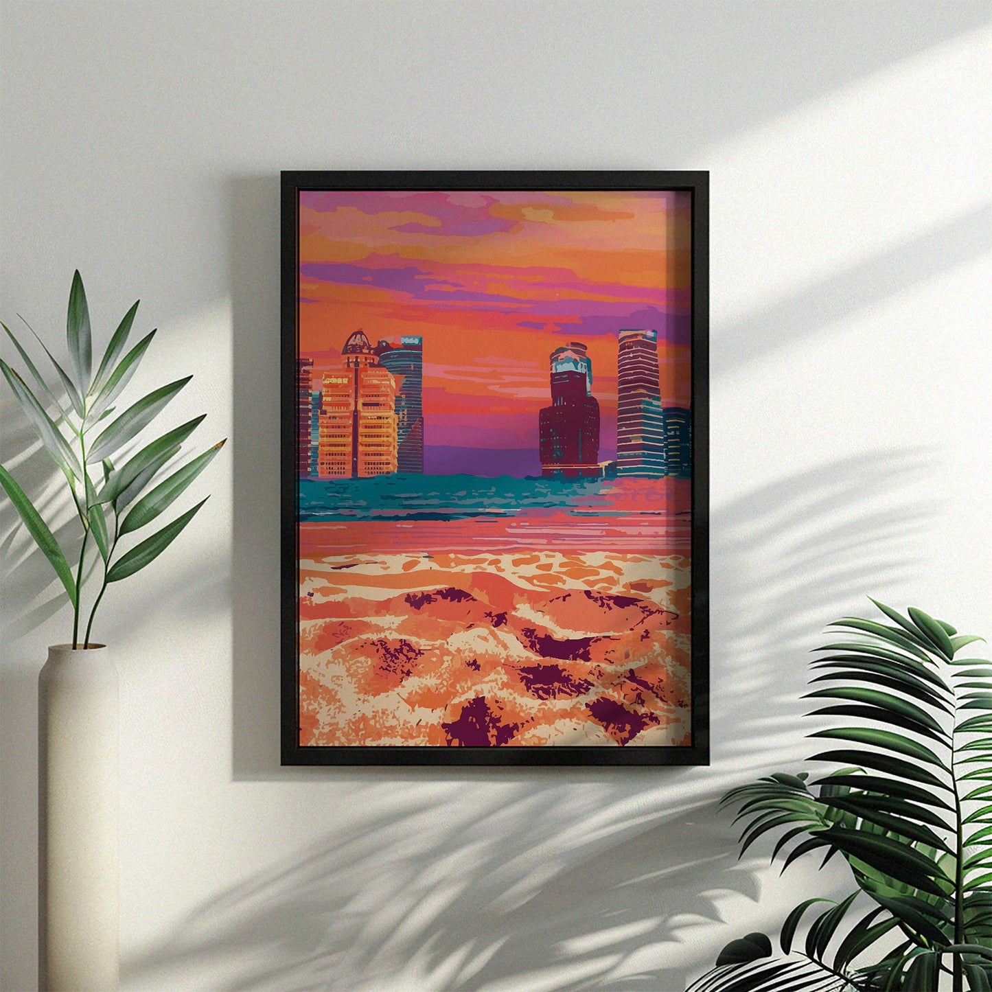 Cityscape Beach Print