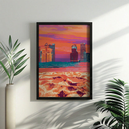 Cityscape Beach Print