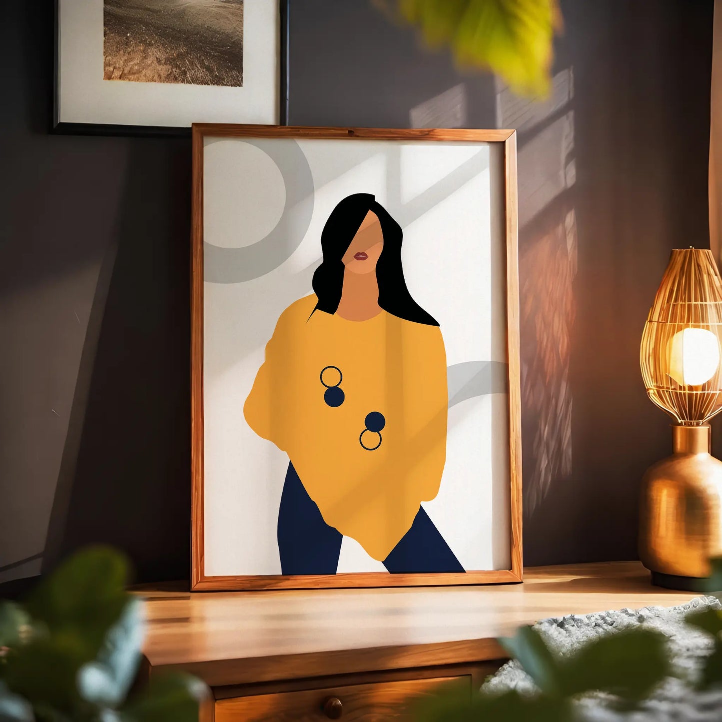 The Woman In Yellow Art Print