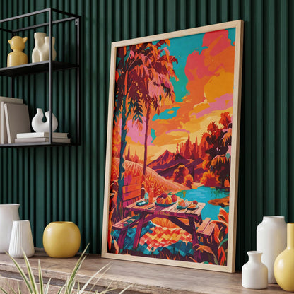 Picnic by the Lake Print