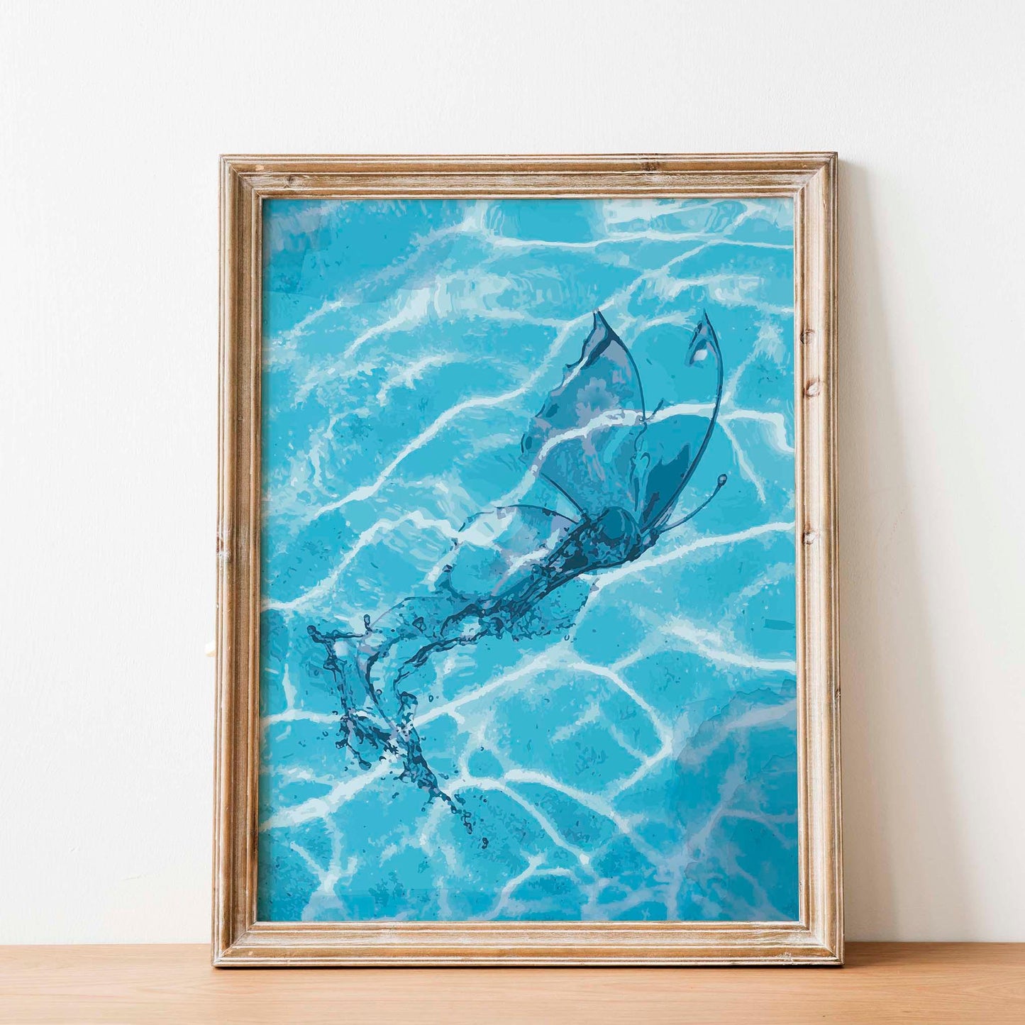 Aquatic Butterfly Wall Art Print - SweetPixelCreations