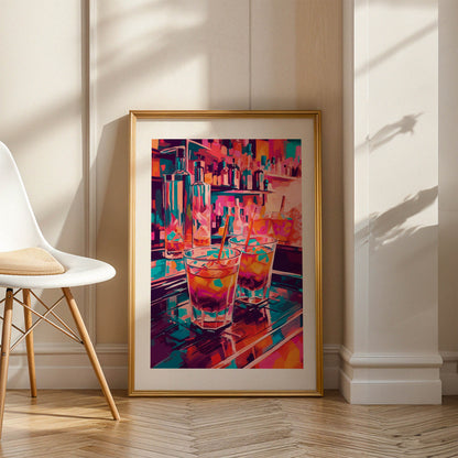 Cheers to the Night Print