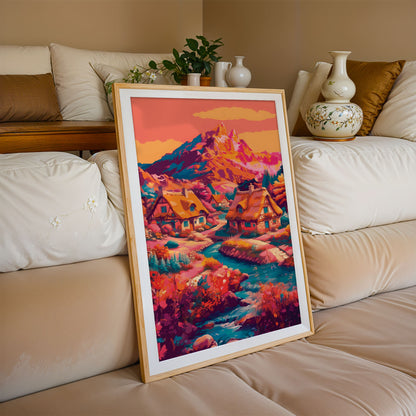 Alpine Cottage Print