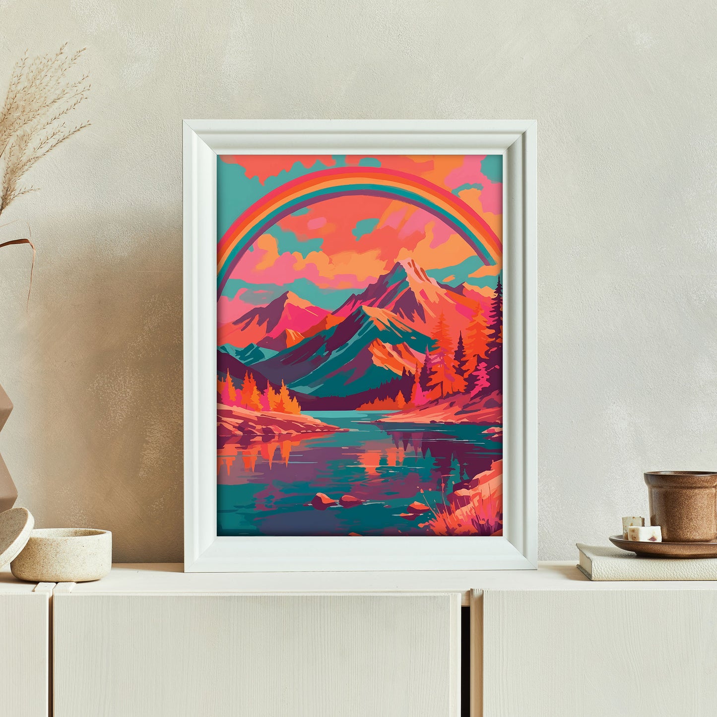 Pastel Peaks Print