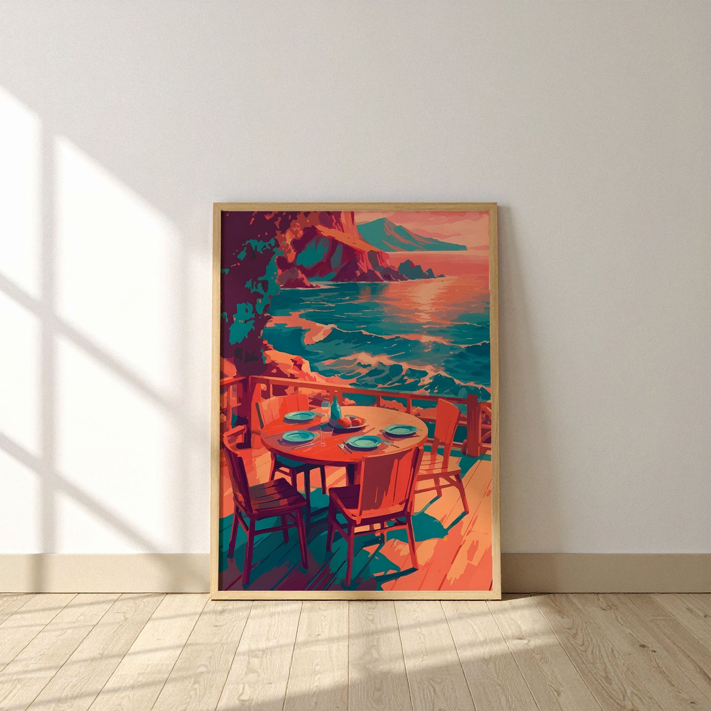 Waves & Wine Print