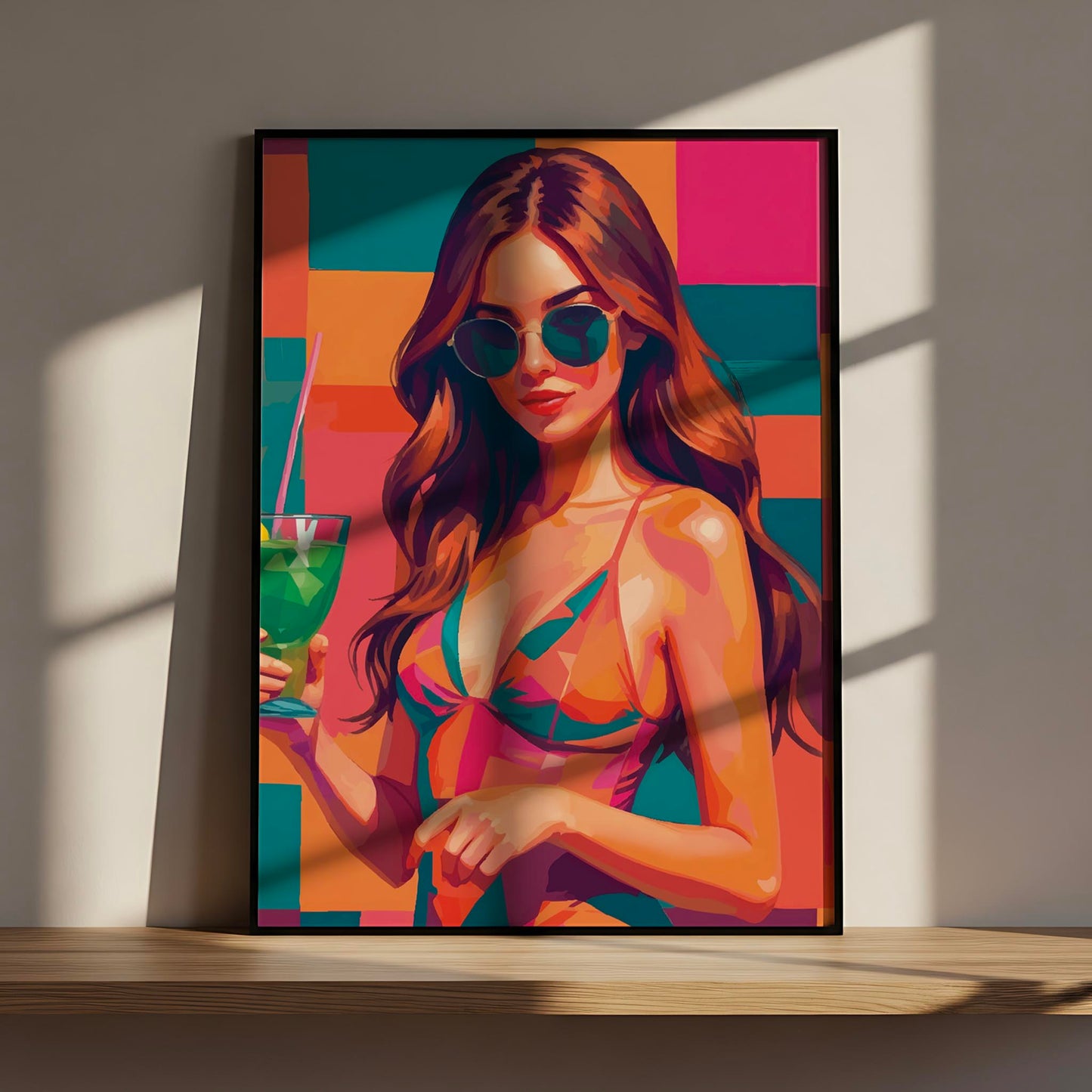 Poolside Elegance Print