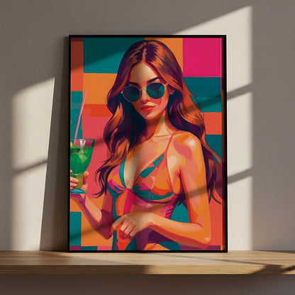 Poolside Elegance Print
