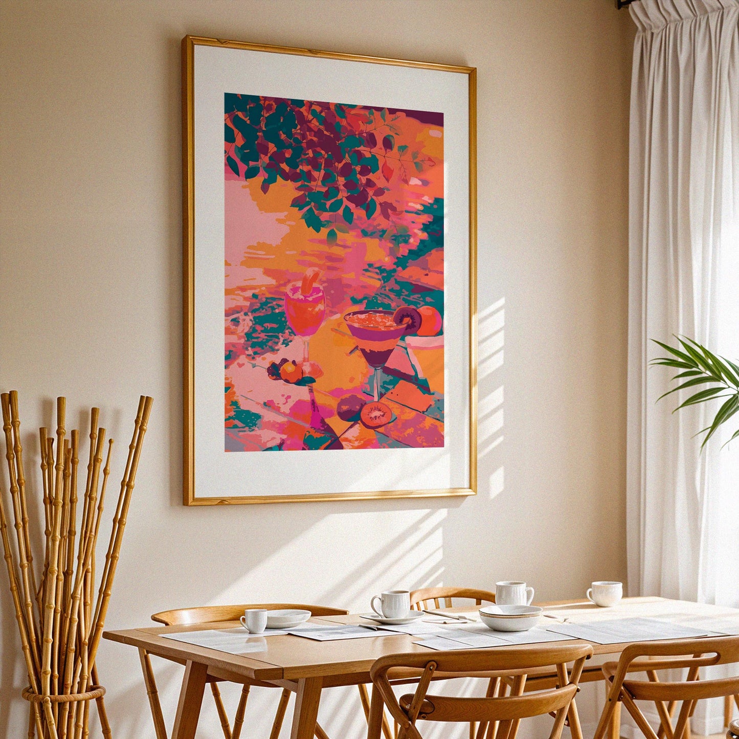 Cocktails By The Pool Print
