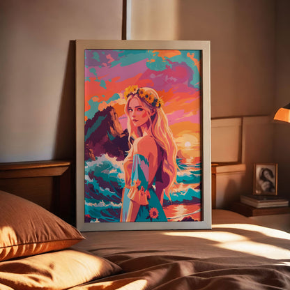 Goddess by the Sea Print